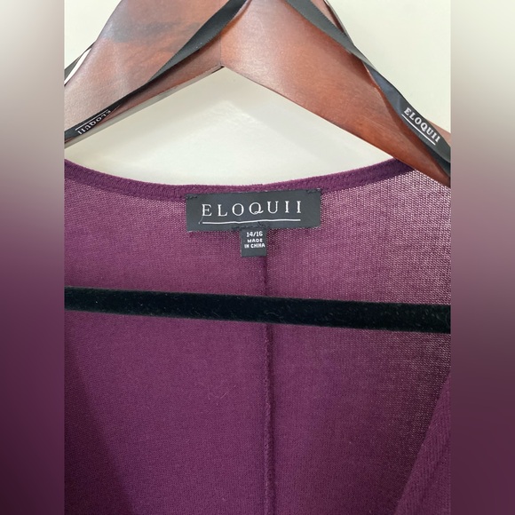 Eloquii Purple Drape Front Top Size14-16 - Picture 4 of 5